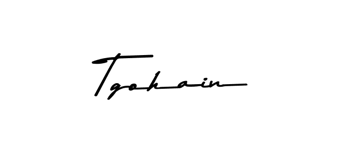 Use a signature maker to create a handwritten signature online. With this signature software, you can design (Asem Kandis PERSONAL USE) your own signature for name Tgohain. Tgohain signature style 9 images and pictures png