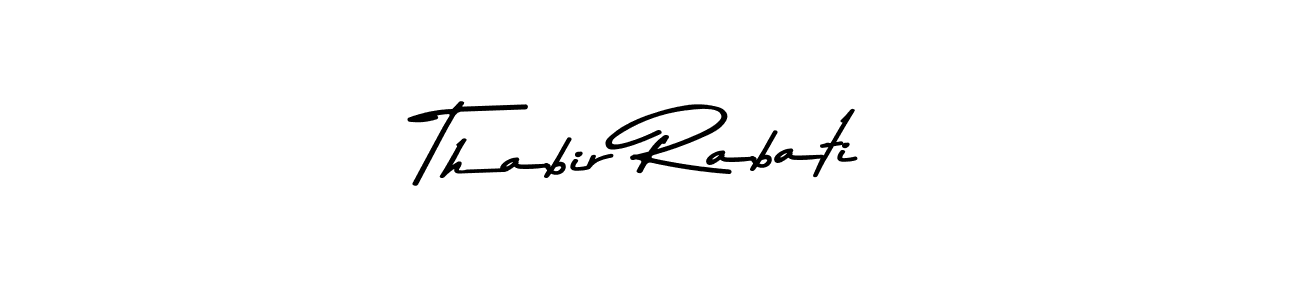 Make a beautiful signature design for name Thabir Rabati. With this signature (Asem Kandis PERSONAL USE) style, you can create a handwritten signature for free. Thabir Rabati signature style 9 images and pictures png