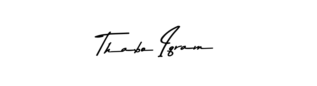 Make a beautiful signature design for name Thabo Iqram. Use this online signature maker to create a handwritten signature for free. Thabo Iqram signature style 9 images and pictures png