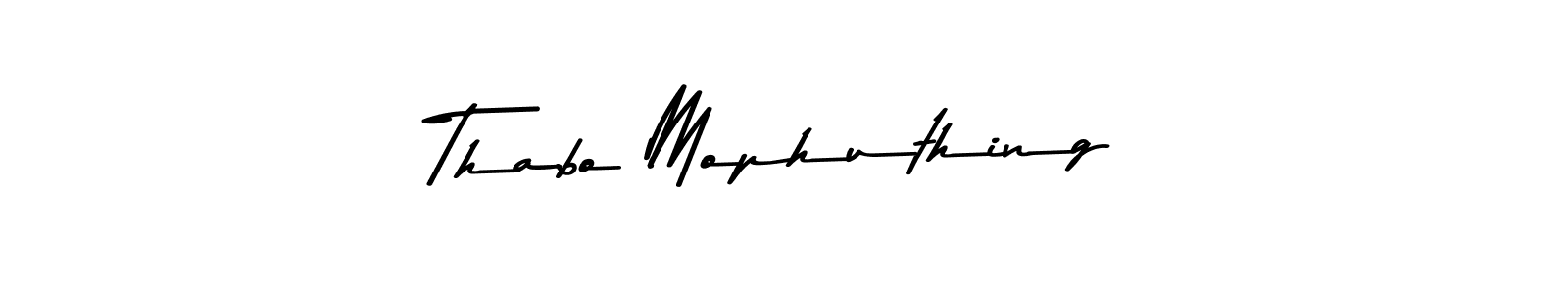 Use a signature maker to create a handwritten signature online. With this signature software, you can design (Asem Kandis PERSONAL USE) your own signature for name Thabo Mophuthing. Thabo Mophuthing signature style 9 images and pictures png