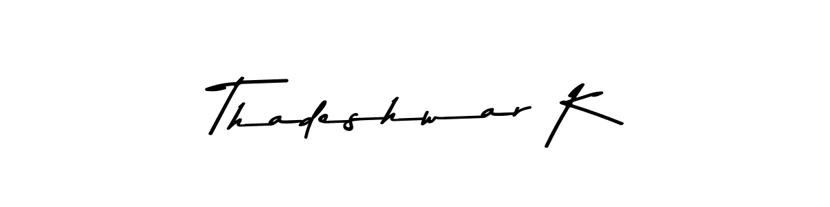 Once you've used our free online signature maker to create your best signature Asem Kandis PERSONAL USE style, it's time to enjoy all of the benefits that Thadeshwar K name signing documents. Thadeshwar K signature style 9 images and pictures png