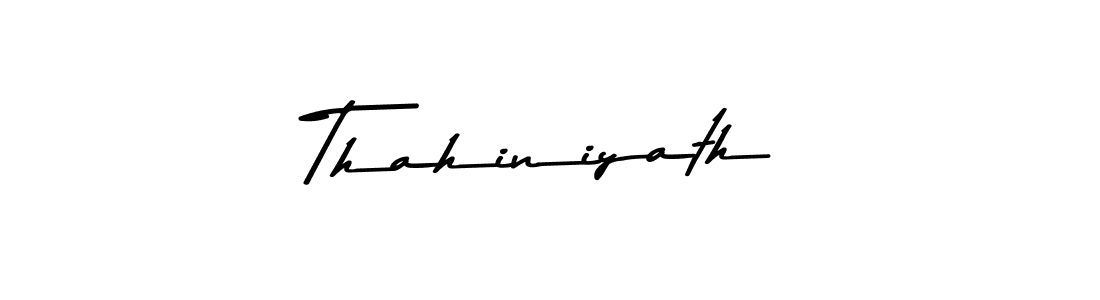 Also You can easily find your signature by using the search form. We will create Thahiniyath name handwritten signature images for you free of cost using Asem Kandis PERSONAL USE sign style. Thahiniyath signature style 9 images and pictures png