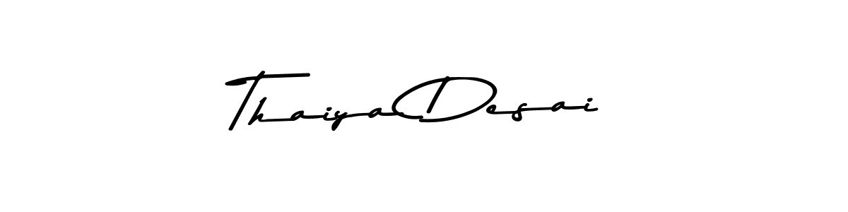 Make a beautiful signature design for name Thaiya Desai. Use this online signature maker to create a handwritten signature for free. Thaiya Desai signature style 9 images and pictures png