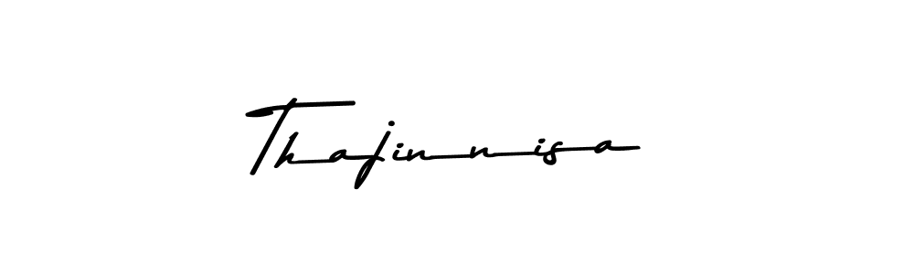 Create a beautiful signature design for name Thajinnisa. With this signature (Asem Kandis PERSONAL USE) fonts, you can make a handwritten signature for free. Thajinnisa signature style 9 images and pictures png