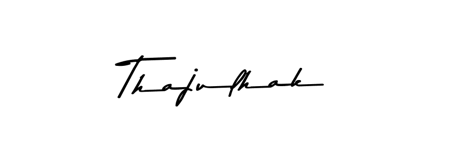 Here are the top 10 professional signature styles for the name Thajulhak. These are the best autograph styles you can use for your name. Thajulhak signature style 9 images and pictures png