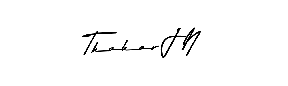 Use a signature maker to create a handwritten signature online. With this signature software, you can design (Asem Kandis PERSONAL USE) your own signature for name Thakar J N. Thakar J N signature style 9 images and pictures png
