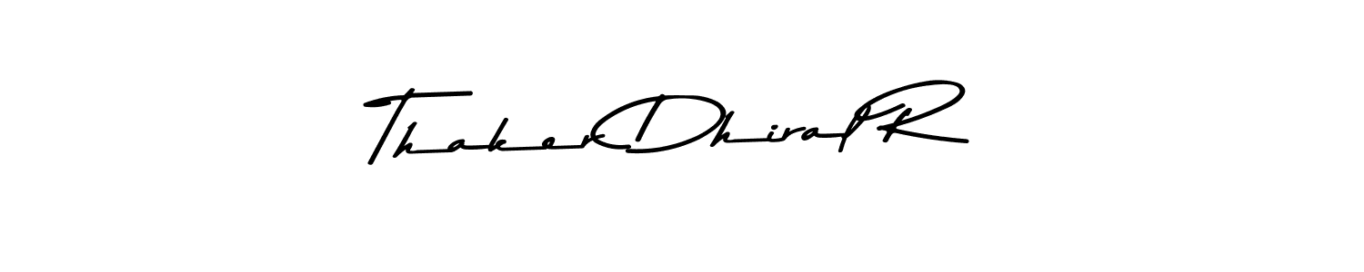 It looks lik you need a new signature style for name Thaker Dhiral R. Design unique handwritten (Asem Kandis PERSONAL USE) signature with our free signature maker in just a few clicks. Thaker Dhiral R signature style 9 images and pictures png