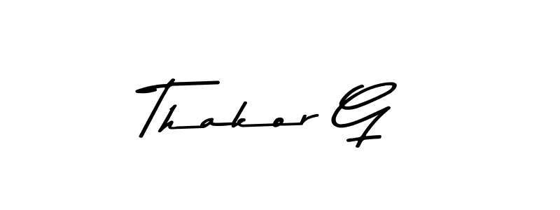 Use a signature maker to create a handwritten signature online. With this signature software, you can design (Asem Kandis PERSONAL USE) your own signature for name Thakor G. Thakor G signature style 9 images and pictures png