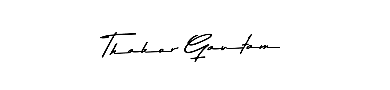 Asem Kandis PERSONAL USE is a professional signature style that is perfect for those who want to add a touch of class to their signature. It is also a great choice for those who want to make their signature more unique. Get Thakor Gautam name to fancy signature for free. Thakor Gautam signature style 9 images and pictures png