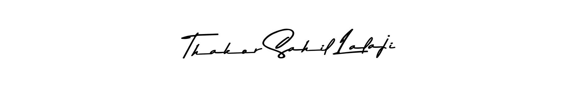 Thakor Sahil Lalaji stylish signature style. Best Handwritten Sign (Asem Kandis PERSONAL USE) for my name. Handwritten Signature Collection Ideas for my name Thakor Sahil Lalaji. Thakor Sahil Lalaji signature style 9 images and pictures png