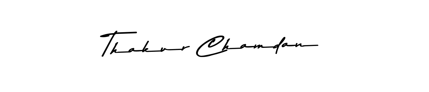 Asem Kandis PERSONAL USE is a professional signature style that is perfect for those who want to add a touch of class to their signature. It is also a great choice for those who want to make their signature more unique. Get Thakur Chamdan name to fancy signature for free. Thakur Chamdan signature style 9 images and pictures png