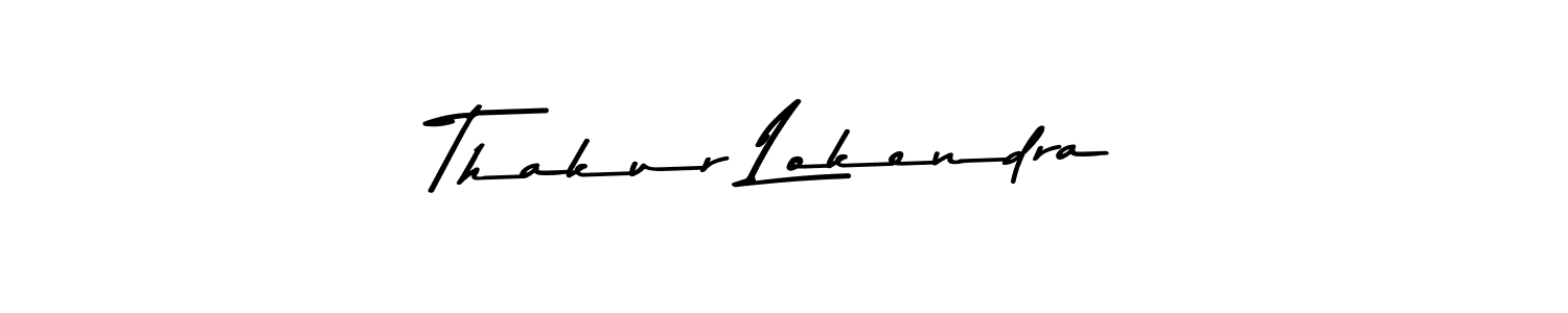 Similarly Asem Kandis PERSONAL USE is the best handwritten signature design. Signature creator online .You can use it as an online autograph creator for name Thakur Lokendra. Thakur Lokendra signature style 9 images and pictures png