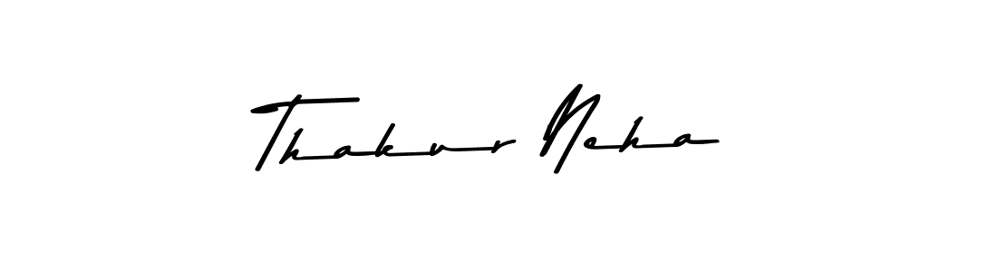 Create a beautiful signature design for name Thakur Neha. With this signature (Asem Kandis PERSONAL USE) fonts, you can make a handwritten signature for free. Thakur Neha signature style 9 images and pictures png