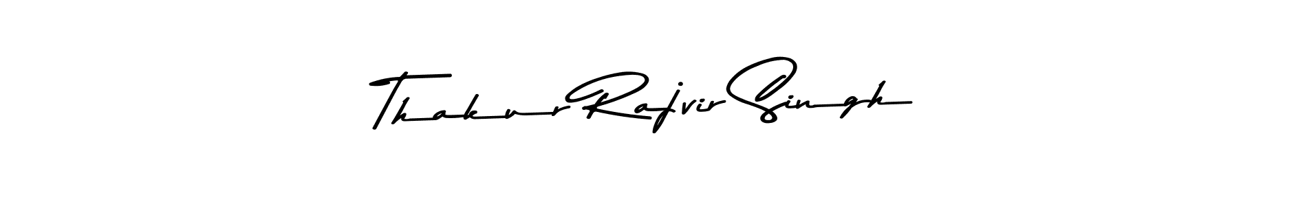 Create a beautiful signature design for name Thakur Rajvir Singh. With this signature (Asem Kandis PERSONAL USE) fonts, you can make a handwritten signature for free. Thakur Rajvir Singh signature style 9 images and pictures png