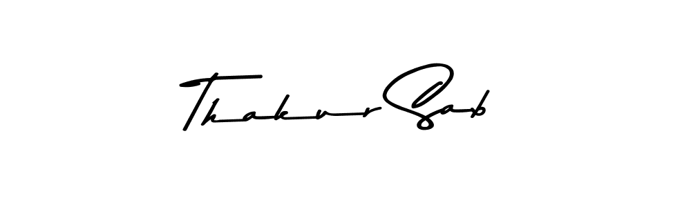 You should practise on your own different ways (Asem Kandis PERSONAL USE) to write your name (Thakur Sab) in signature. don't let someone else do it for you. Thakur Sab signature style 9 images and pictures png
