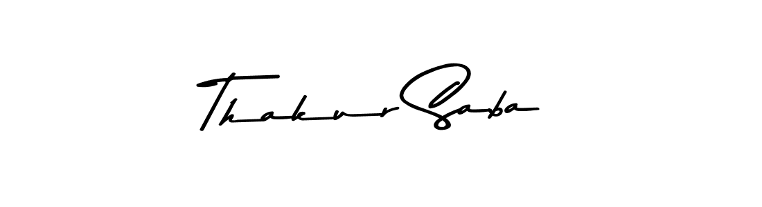 Similarly Asem Kandis PERSONAL USE is the best handwritten signature design. Signature creator online .You can use it as an online autograph creator for name Thakur Saba. Thakur Saba signature style 9 images and pictures png