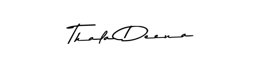 How to make Thala Deena name signature. Use Asem Kandis PERSONAL USE style for creating short signs online. This is the latest handwritten sign. Thala Deena signature style 9 images and pictures png