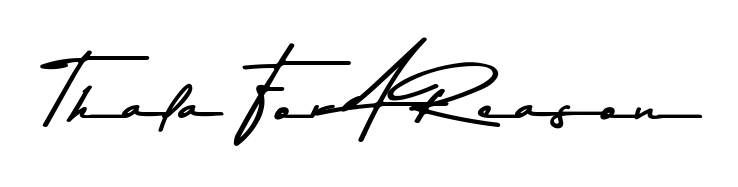 Give your name Thala For A Reason an exquisite flair with the Asem Kandis PERSONAL USE script font. Ideal for contracts, resumes, and formal letterheads. Thala For A Reason signature style 9 images and pictures png