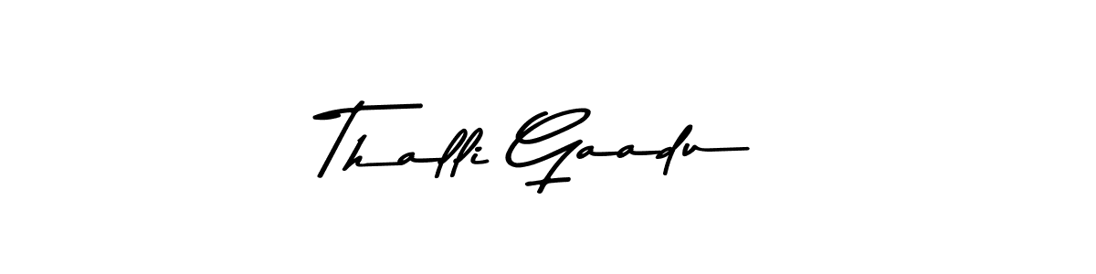 Thalli Gaadu stylish signature style. Best Handwritten Sign (Asem Kandis PERSONAL USE) for my name. Handwritten Signature Collection Ideas for my name Thalli Gaadu. Thalli Gaadu signature style 9 images and pictures png