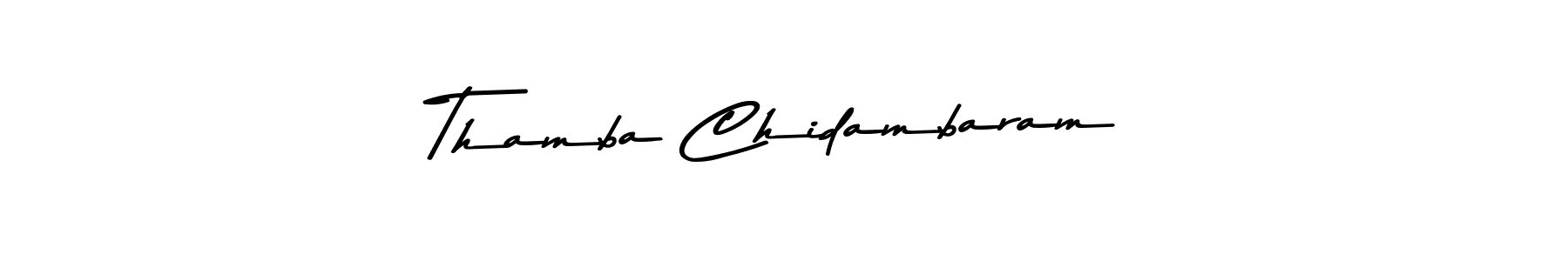 Thamba Chidambaram stylish signature style. Best Handwritten Sign (Asem Kandis PERSONAL USE) for my name. Handwritten Signature Collection Ideas for my name Thamba Chidambaram. Thamba Chidambaram signature style 9 images and pictures png