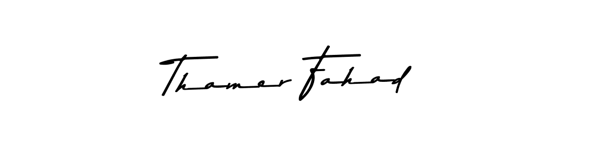 It looks lik you need a new signature style for name Thamer Fahad. Design unique handwritten (Asem Kandis PERSONAL USE) signature with our free signature maker in just a few clicks. Thamer Fahad signature style 9 images and pictures png