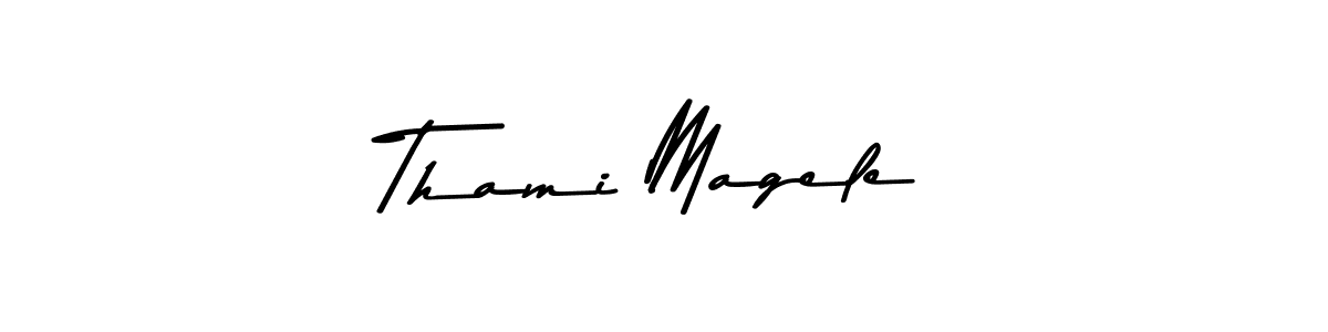 Make a beautiful signature design for name Thami Magele. Use this online signature maker to create a handwritten signature for free. Thami Magele signature style 9 images and pictures png