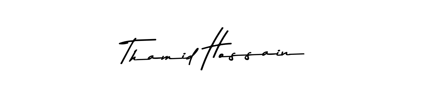 Thamid Hossain stylish signature style. Best Handwritten Sign (Asem Kandis PERSONAL USE) for my name. Handwritten Signature Collection Ideas for my name Thamid Hossain. Thamid Hossain signature style 9 images and pictures png