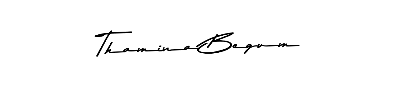 It looks lik you need a new signature style for name Thamina Begum. Design unique handwritten (Asem Kandis PERSONAL USE) signature with our free signature maker in just a few clicks. Thamina Begum signature style 9 images and pictures png