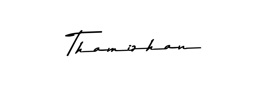 Use a signature maker to create a handwritten signature online. With this signature software, you can design (Asem Kandis PERSONAL USE) your own signature for name Thamizhan. Thamizhan signature style 9 images and pictures png