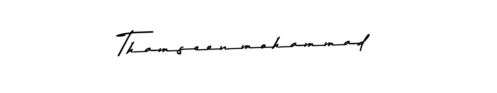 How to make Thamseenmohammad signature? Asem Kandis PERSONAL USE is a professional autograph style. Create handwritten signature for Thamseenmohammad name. Thamseenmohammad signature style 9 images and pictures png