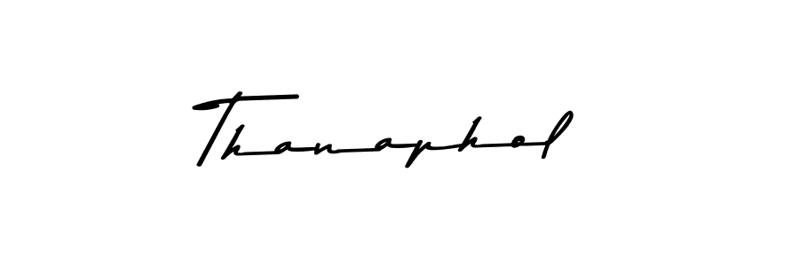 Create a beautiful signature design for name Thanaphol. With this signature (Asem Kandis PERSONAL USE) fonts, you can make a handwritten signature for free. Thanaphol signature style 9 images and pictures png