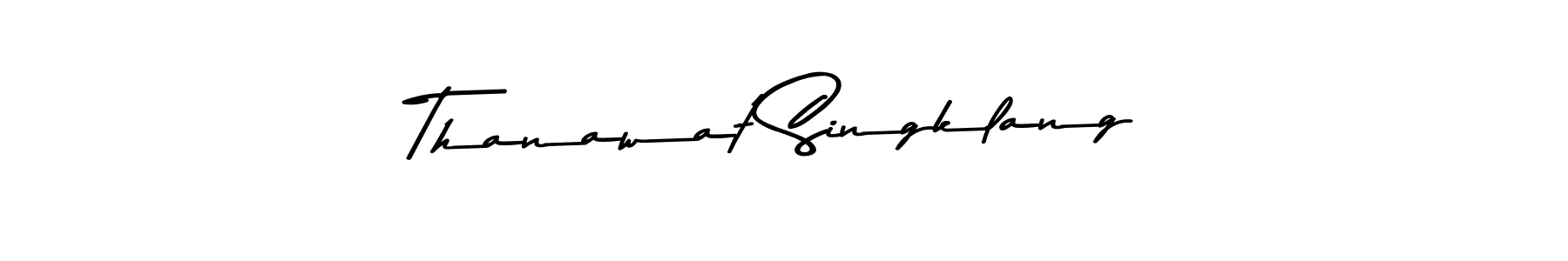 Here are the top 10 professional signature styles for the name Thanawat Singklang. These are the best autograph styles you can use for your name. Thanawat Singklang signature style 9 images and pictures png