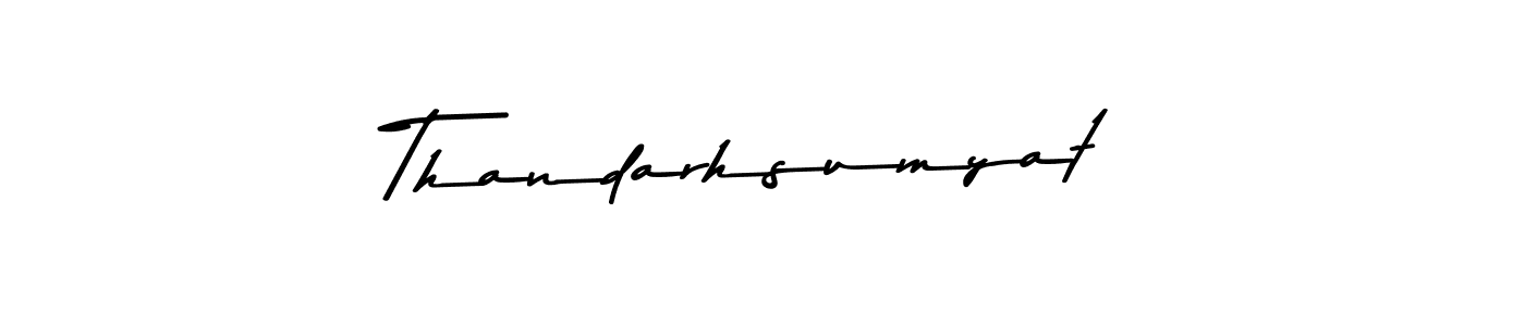 Design your own signature with our free online signature maker. With this signature software, you can create a handwritten (Asem Kandis PERSONAL USE) signature for name Thandarhsumyat. Thandarhsumyat signature style 9 images and pictures png