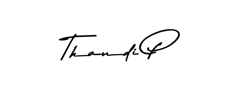 Thandi P stylish signature style. Best Handwritten Sign (Asem Kandis PERSONAL USE) for my name. Handwritten Signature Collection Ideas for my name Thandi P. Thandi P signature style 9 images and pictures png