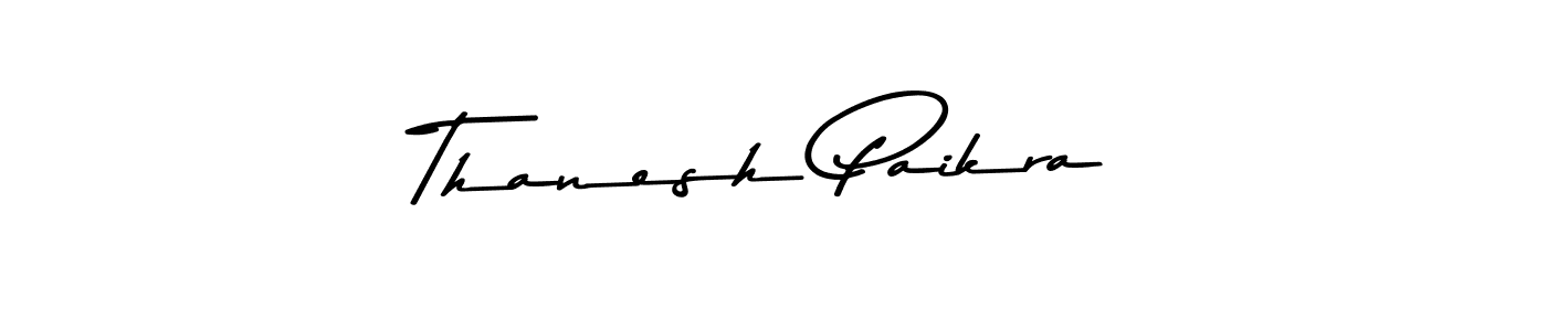 How to make Thanesh Paikra signature? Asem Kandis PERSONAL USE is a professional autograph style. Create handwritten signature for Thanesh Paikra name. Thanesh Paikra signature style 9 images and pictures png
