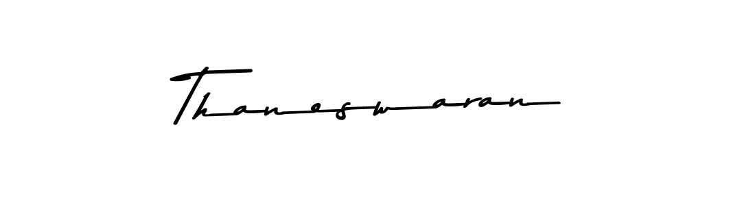 How to make Thaneswaran name signature. Use Asem Kandis PERSONAL USE style for creating short signs online. This is the latest handwritten sign. Thaneswaran signature style 9 images and pictures png