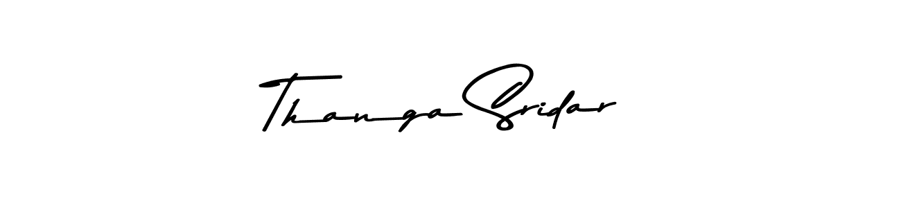 Make a beautiful signature design for name Thanga Sridar. With this signature (Asem Kandis PERSONAL USE) style, you can create a handwritten signature for free. Thanga Sridar signature style 9 images and pictures png