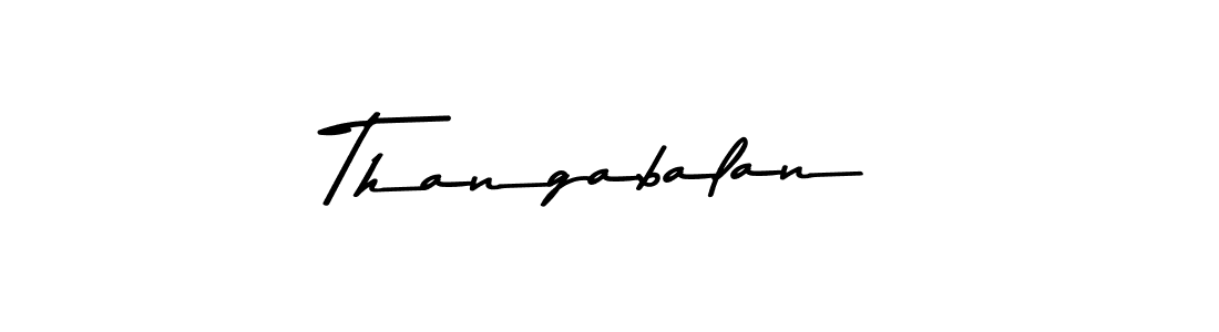 Use a signature maker to create a handwritten signature online. With this signature software, you can design (Asem Kandis PERSONAL USE) your own signature for name Thangabalan. Thangabalan signature style 9 images and pictures png