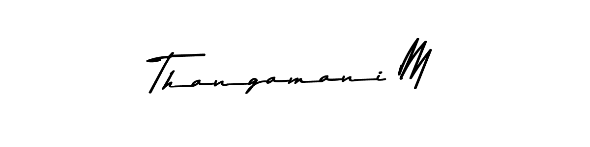Make a beautiful signature design for name Thangamani M. Use this online signature maker to create a handwritten signature for free. Thangamani M signature style 9 images and pictures png