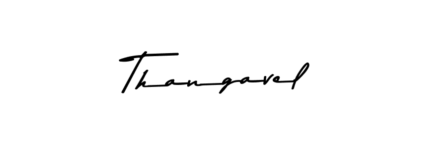 Design your own signature with our free online signature maker. With this signature software, you can create a handwritten (Asem Kandis PERSONAL USE) signature for name Thangavel. Thangavel signature style 9 images and pictures png