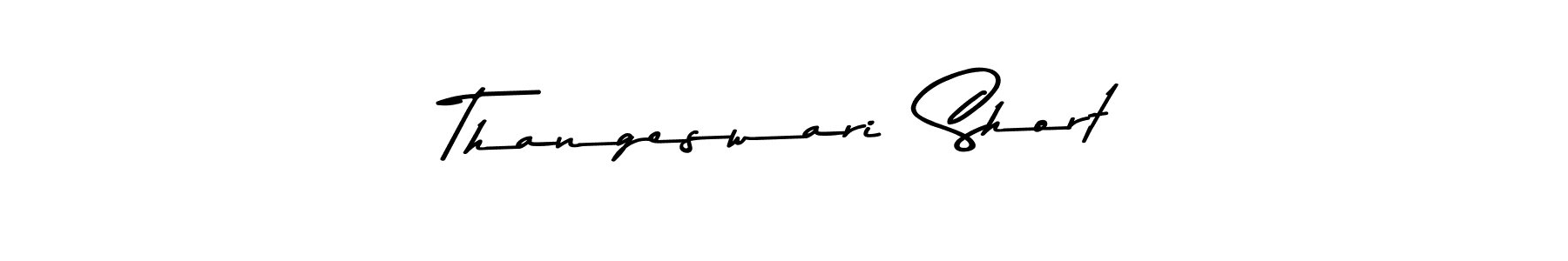 The best way (Asem Kandis PERSONAL USE) to make a short signature is to pick only two or three words in your name. The name Thangeswari  Short include a total of six letters. For converting this name. Thangeswari  Short signature style 9 images and pictures png