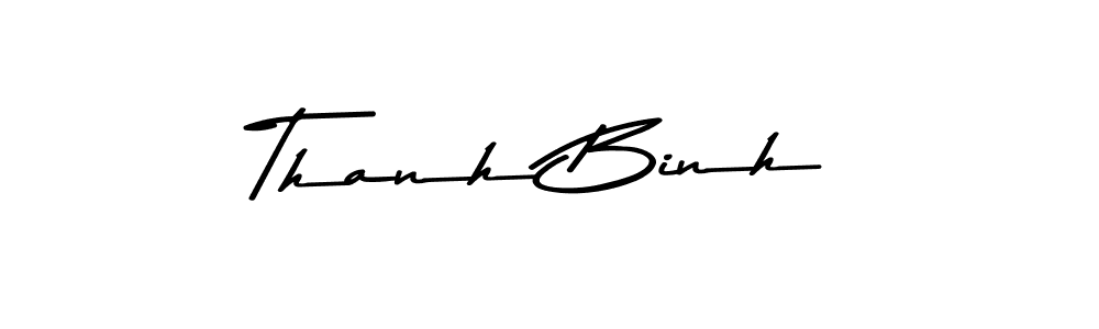 Use a signature maker to create a handwritten signature online. With this signature software, you can design (Asem Kandis PERSONAL USE) your own signature for name Thanh Binh. Thanh Binh signature style 9 images and pictures png