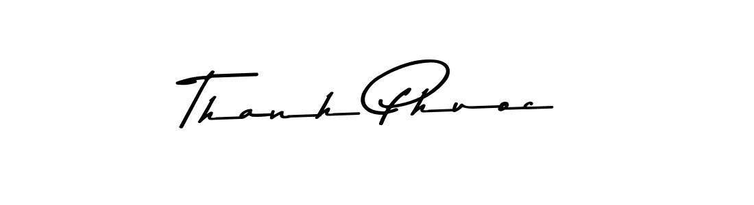 Design your own signature with our free online signature maker. With this signature software, you can create a handwritten (Asem Kandis PERSONAL USE) signature for name Thanh Phuoc. Thanh Phuoc signature style 9 images and pictures png