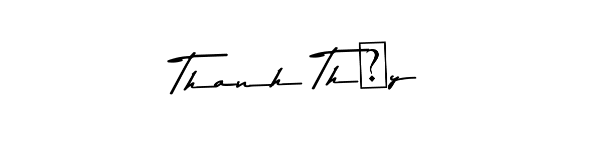 You should practise on your own different ways (Asem Kandis PERSONAL USE) to write your name (Thanh Thủy) in signature. don't let someone else do it for you. Thanh Thủy signature style 9 images and pictures png