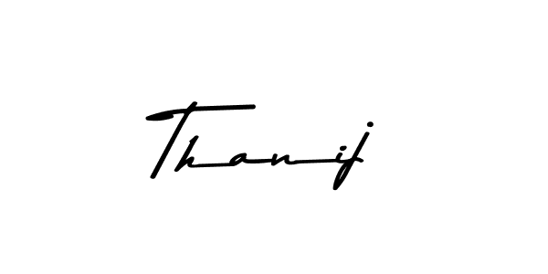 Make a beautiful signature design for name Thanij. Use this online signature maker to create a handwritten signature for free. Thanij signature style 9 images and pictures png