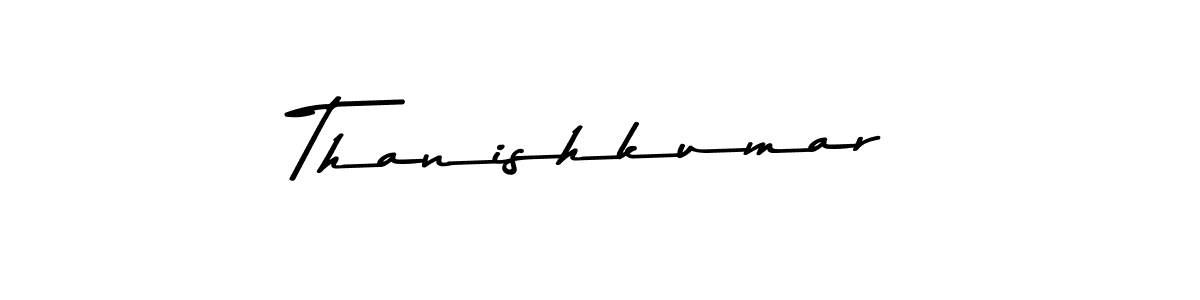 Design your own signature with our free online signature maker. With this signature software, you can create a handwritten (Asem Kandis PERSONAL USE) signature for name Thanishkumar. Thanishkumar signature style 9 images and pictures png