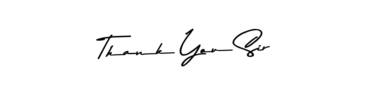 The best way (Asem Kandis PERSONAL USE) to make a short signature is to pick only two or three words in your name. The name Thank You Sir include a total of six letters. For converting this name. Thank You Sir signature style 9 images and pictures png