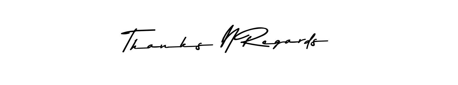 Here are the top 10 professional signature styles for the name Thanks N Regards. These are the best autograph styles you can use for your name. Thanks N Regards signature style 9 images and pictures png