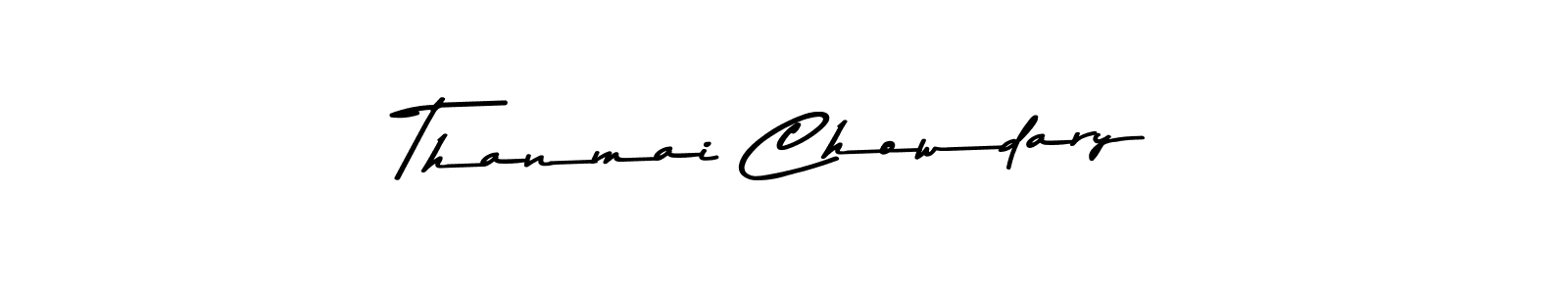 Make a beautiful signature design for name Thanmai Chowdary. Use this online signature maker to create a handwritten signature for free. Thanmai Chowdary signature style 9 images and pictures png