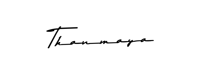 How to make Thanmaya signature? Asem Kandis PERSONAL USE is a professional autograph style. Create handwritten signature for Thanmaya name. Thanmaya signature style 9 images and pictures png